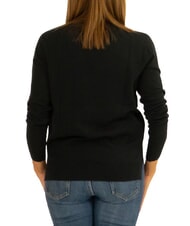 SUN68 SOLID Sweter bawełniany czarny - Koszulki damskie - 3
