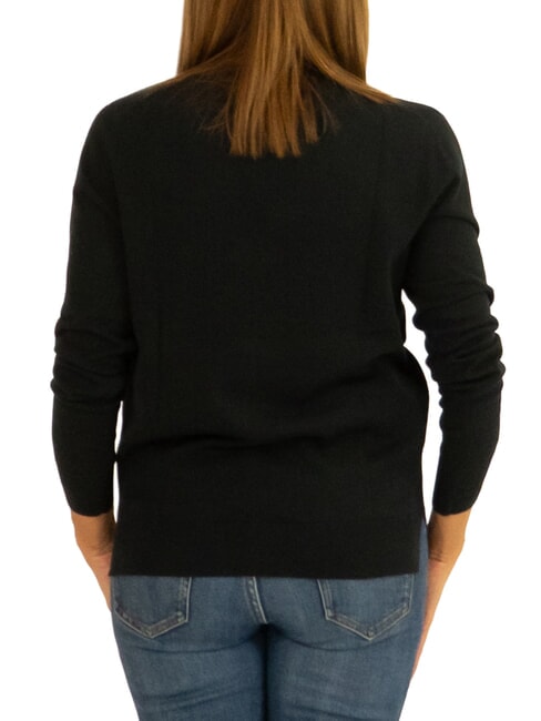 SOLID Sweter bawełniany czarny - Koszulki damskie