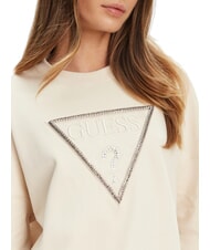GUESS RACHELE TRIANGLE Bluza bawełniana r&oacute;ż waniliowy - Bluzy damskie - 3