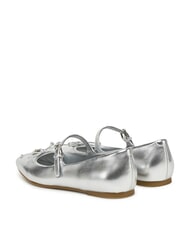 GUESS KAYRA Sk&oacute;rzane baleriny SREBRNY - Buty damskie - 3