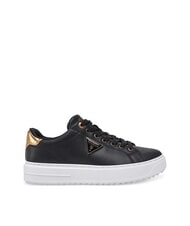 GUESS DENESA Adidasy CZARNE ZŁOTO - Buty damskie - 2