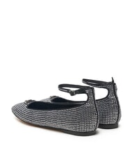 GUESS LEVVIS Baleriny z kryształkami CZARNY - Buty damskie - 3