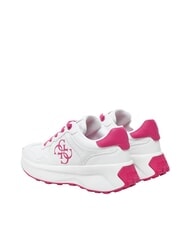 GUESS LUCKEI Trampki z logo 4G Biały/Fuksja - Buty damskie - 3