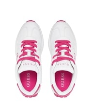GUESS LUCKEI Trampki z logo 4G Biały/Fuksja - Buty damskie - 4