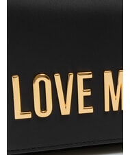 LOVE MOSCHINO SMART DAILY Kopert&oacute;wka z łańcuszkiem Czarny - Torby damskie - 3