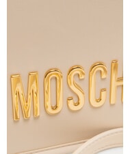 LOVE MOSCHINO BOLD LOVE Torba na ramię z klapką kość słoniowa - Torby damskie - 3