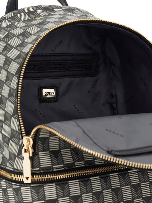 FOLLIE Plecak z nadrukiem logo Jet Set czarne logo - Torby damskie