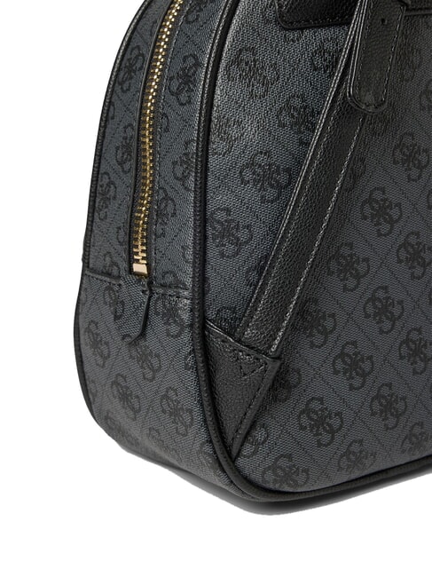 MANHATTAN 2 Mały plecak 4G z logo piwonii węgiel - Torby damskie