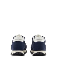 ARMANI EXCHANGE DROP MICROSUEDE Trampki z kontrastowym logo granatowy+ecru - Buty męskie - 5