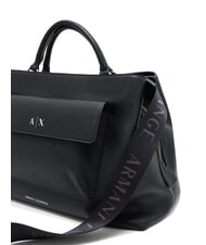 ARMANI EXCHANGE NICOLE Torebka z kieszenią i paskiem na ramię czarny - Torby damskie - 3