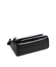 ARMANI EXCHANGE JANE CROCO Torba na ramię z nadrukiem krokodyla czarny - Torby damskie - 5