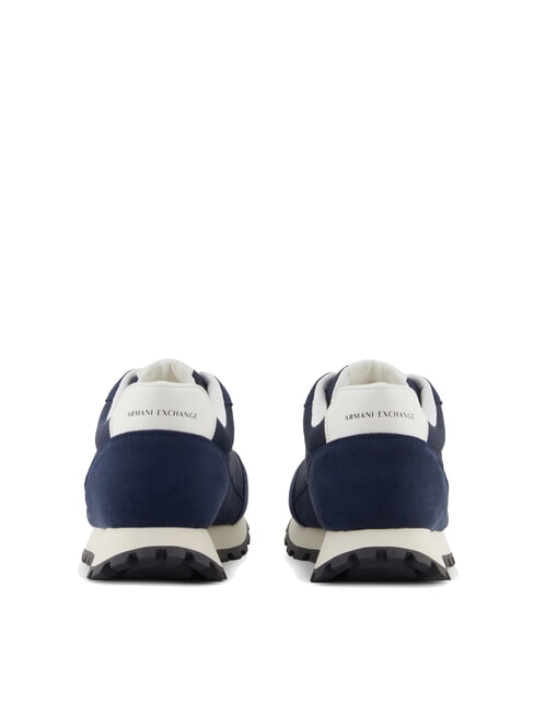 DROP MICROSUEDE Trampki z kontrastowym logo granatowy+ecru - Buty męskie