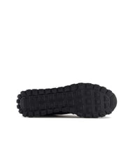 ARMANI EXCHANGE DROP MICROSUEDE Trampki z kontrastowym logo granatowy+ecru - Buty męskie - 6