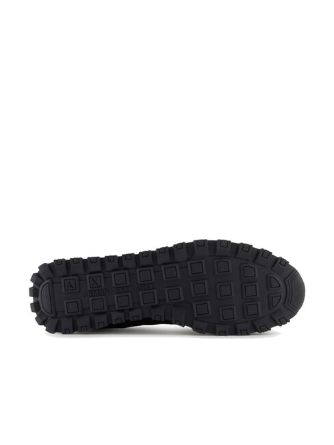 DROP MICROSUEDE Trampki z kontrastowym logo czarna+oliwkowa noc+dynia - Buty męskie