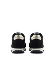 ARMANI EXCHANGE DROP MICROSUEDE Trampki z logo z boku czarny/blady złoty - Buty damskie - 5