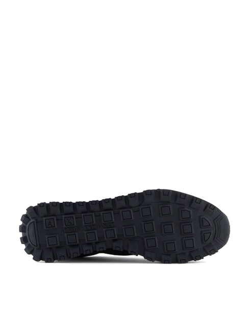 DROP MICROSUEDE Trampki z logo z boku czarny/blady złoty - Buty damskie