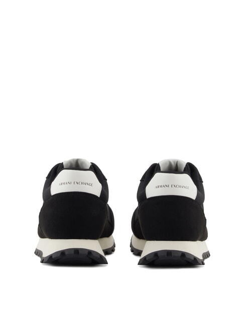 DROP MICROSUEDE Trampki z kontrastowym logo czarny + ecru - Buty męskie