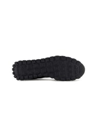 ARMANI EXCHANGE DROP MICROSUEDE Trampki z kontrastowym logo czarny + ecru - Buty męskie - 6