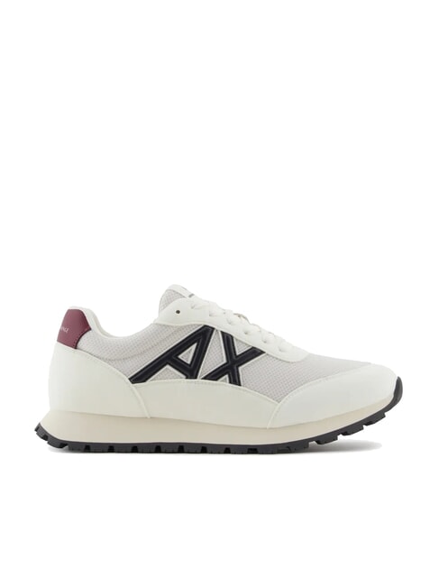 DROP MICROSUEDE Trampki z kontrastowym logo ecru+głęboki granat+granat - Buty męskie
