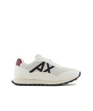 ARMANI EXCHANGE DROP MICROSUEDE Trampki z kontrastowym logo - Buty męskie