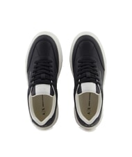 ARMANI EXCHANGE KURT MINI-TUMBLED Trampki z wysoką podeszwą czarny - Buty damskie - 3