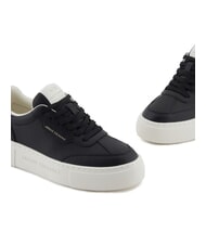 ARMANI EXCHANGE KURT MINI-TUMBLED Trampki z wysoką podeszwą czarny - Buty damskie - 4