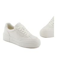 ARMANI EXCHANGE KURT MINI-TUMBLED Trampki z wysoką podeszwą białawy - Buty damskie - 4