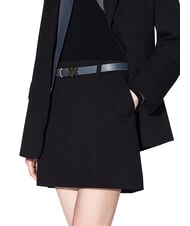 ARMANI EXCHANGE CINTURA Dwustronny pasek sk&oacute;rzany dolina / stal chłodząca - Paski - 4