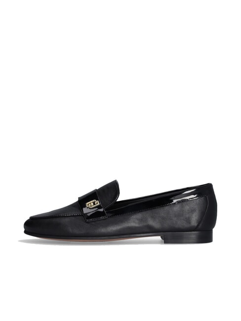 EMEL 05 Mokasyny sk&oacute;rzane czarny - Buty damskie