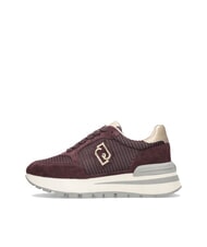 LIUJO AMAZING 25 Buty sportowe zamszowe i siateczkowe karminowo-jasnozłoty - Buty damskie - 2