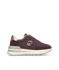 LIUJO AMAZING 25 Buty sportowe zamszowe i siateczkowe karminowo-jasnozłoty - Buty damskie - 3