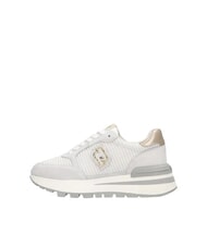 LIUJO AMAZING 25 Buty sportowe zamszowe i siateczkowe złamana biel/jasne złoto - Buty damskie - 2