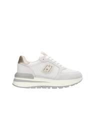 LIUJO AMAZING 25 Buty sportowe zamszowe i siateczkowe złamana biel/jasne złoto - Buty damskie - 3