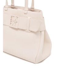 ARMANI EXCHANGE SUSIE SOFT Torba na ramię z klamrą złamana biel - Torby damskie - 3