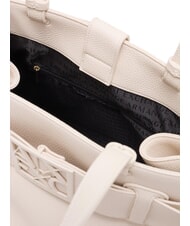 ARMANI EXCHANGE SUSIE SOFT Torba na ramię z klamrą złamana biel - Torby damskie - 5