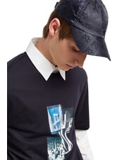 ARMANI EXCHANGE BASEBALL HAT Kapelusz z satyny głęboka marynarka - Włosy - 3