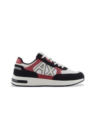 ARMANI EXCHANGE DUSSELDORF Trampki męskie biały+kardyna+granatowy - Buty męskie - 2