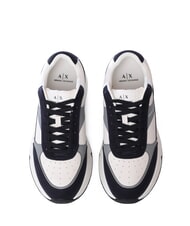 ARMANI EXCHANGE A|X Trampki z kontrastowymi detalami ecru + głęboki granat - Buty męskie - 3