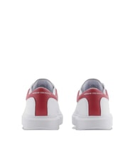 ARMANI EXCHANGE ACTION Sk&oacute;rzane trampki op.white+kardynał - Buty męskie - 4