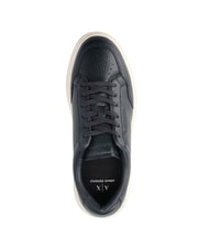 ARMANI EXCHANGE A|X Podstawowe trampki ze szwami głęboka marynarka wojenna - Buty męskie - 4