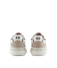 ARMANI EXCHANGE A|X Trampki z detalami ze sk&oacute;ry zamszowej plaza taupe+deep nav - Buty męskie - 5