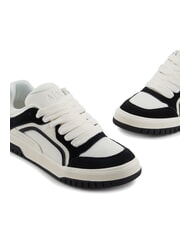 ARMANI EXCHANGE A|X Duże trampki z kontrastowymi wstawkami ecru+czarny - Buty męskie - 4
