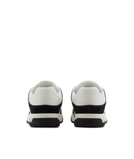 ARMANI EXCHANGE A|X Duże trampki z kontrastowymi wstawkami ecru+czarny - Buty męskie - 5