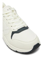 ARMANI EXCHANGE A|X Trampki z logo z boku Off White + Jet Set - Buty męskie - 4