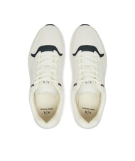 ARMANI EXCHANGE A|X Trampki z logo z boku Off White + Jet Set - Buty męskie - 3