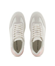 ARMANI EXCHANGE A|X Trampki z kontrastowymi detalami ecru+jasnor&oacute;żowy - Buty damskie - 3