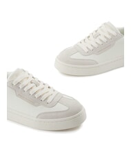 ARMANI EXCHANGE A|X Trampki z kontrastowymi detalami ecru+jasnor&oacute;żowy - Buty damskie - 4