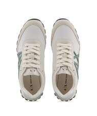 ARMANI EXCHANGE A|X Siatkowe trampki z kontrastowym logo lgt mirage+d.f.green - Buty damskie - 3