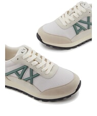 ARMANI EXCHANGE A|X Siatkowe trampki z kontrastowym logo lgt mirage+d.f.green - Buty damskie - 4