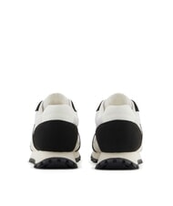 ARMANI EXCHANGE A|X Siatkowe trampki z kontrastowym logo ecru+czarny - Buty damskie - 5